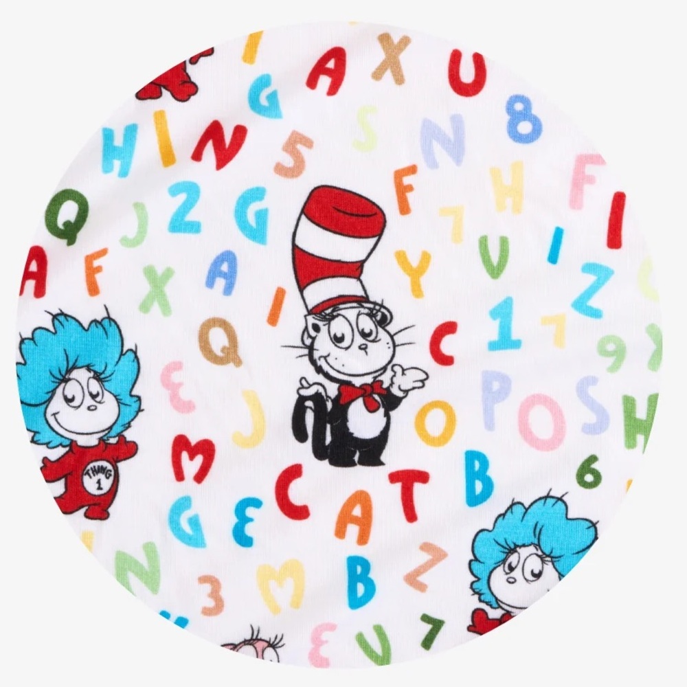 Dr Seuss Good Fun Varsity romper Posh Peanut alphabet kids Summer one piece 2T - Picture 14 of 14